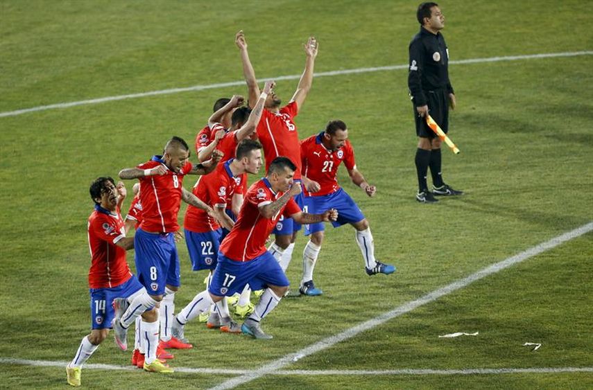 Chile no falló ninguno de los penales. (EFE)