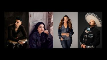 En esta combinación de fotos: Pepe Aguilar, Chiquis, Mon Laferte y Rauw Alejandro. Sendos artistas se suman a la celebración del 25 aniversario del Latin Grammy, en Miami, el 14 de noviembre de 2024.