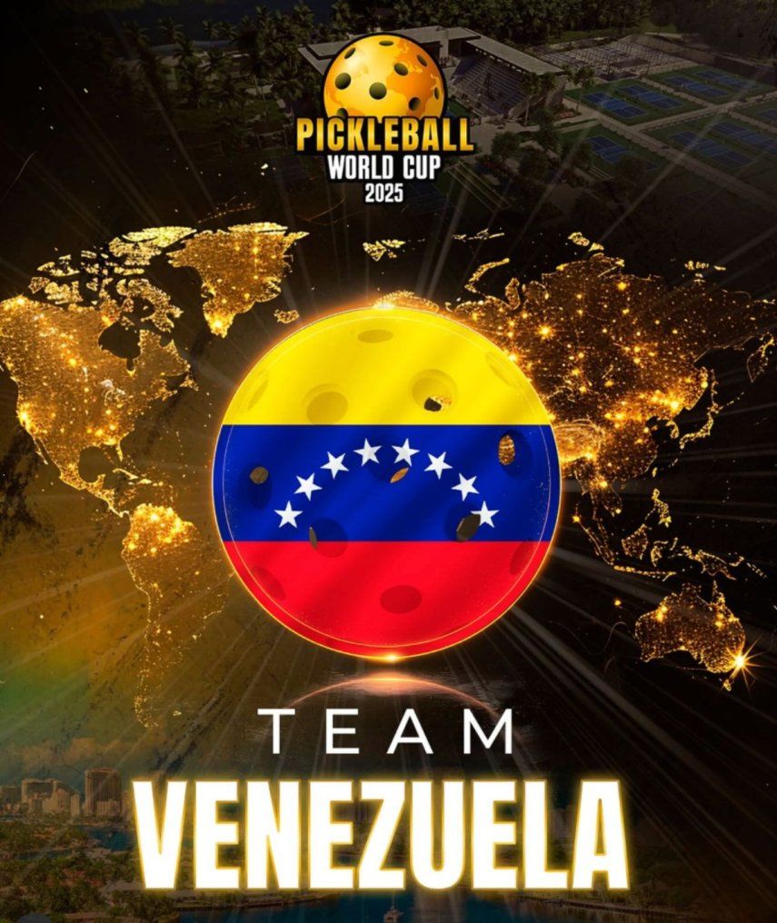 Del 28 de octubre al 2 de noviembre, Venezuela participará por segunda vez en la World Pickleball Cup.