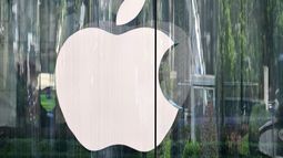 Logo de Apple, el gigante estadounidense de la tecnología y las comunicaciones&nbsp;