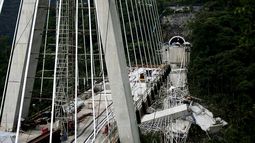 El&nbsp;viaducto&nbsp;en construcción en Chirajara, Colombia, se desplomó el 15 de enero de 2018 y causó la muerte de nueve trabajadores de la obra.