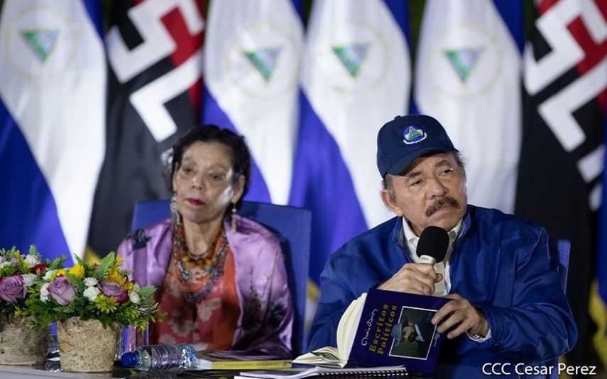 Daniel Ortega y Rosario Murillo.