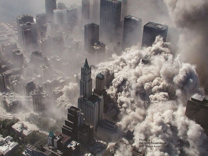 Imagen inédita del ataque a las Torres Gemelas, entregado por un detective de la Policía de New York a la agencia EFE