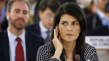La embajadora de EEUU ante la ONU, Nikki Haley.