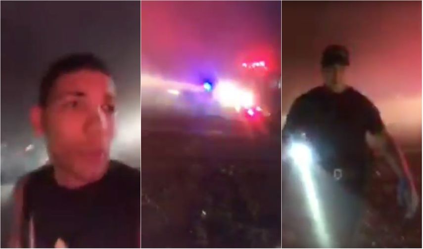 Un oficial de la Policía de Hemet acompañó a Forestal al hospital y lo puso bajo custodia cuando recibió autorización médica.