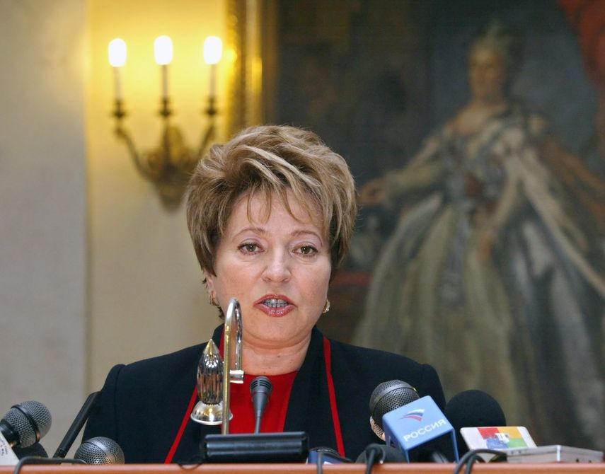 Valentina Matviyenko, presidenta del Senado ruso.