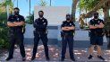 Oficiales de la Policía de Miami Beach. Oficiales de la Policía de Miami Beach.