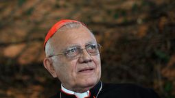 En Venezuela, el cardenal Baltazar Porras Cardozo ofrece una conferencia de prensa tras ser nombrado arzobispo metropolitano de Caracas por el papa Francisco.