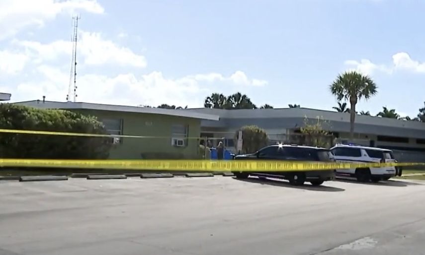 Lugar del hecho acordonado mientras las autoridades realizan las pesquisas correspondientes.