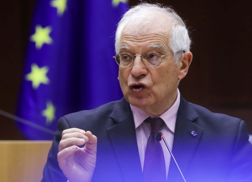 El comisario de asuntos exteriores de la UE, Josep Borrell, en Bruselas el 9 de febrero del 2021.