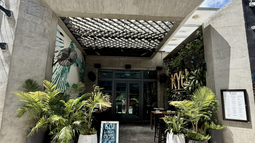 Fachada del restaurant ubicado en el corazón de Wynwood.