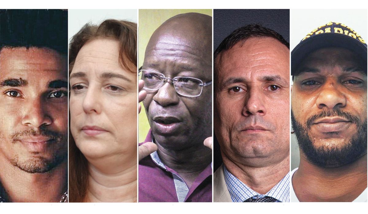 De izq. a der., los opositores cubanos Luis Manuel Otero Alcántara, Tania Bruguera, Manuel Cuesta Morúa, José Daniel Ferrer y Maykel Osorbo. De izq. a der., los opositores cubanos Luis Manuel Otero Alcántara, Tania Bruguera, Manuel Cuesta Morúa, José Daniel Ferrer y Maykel Osorbo.
