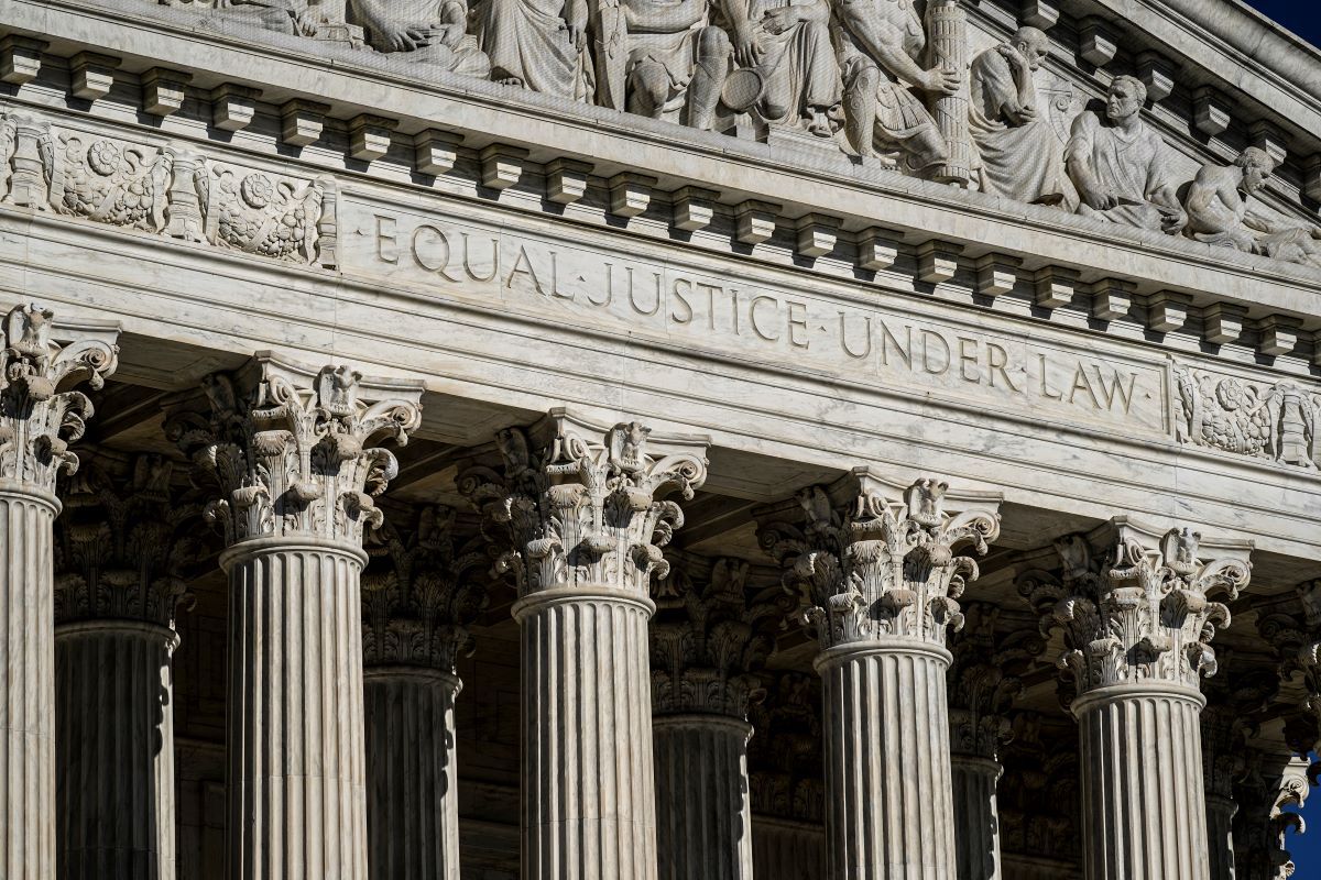 La Corte Suprema en Washington, Estados Unidos. La Corte Suprema en Washington, Estados Unidos.
