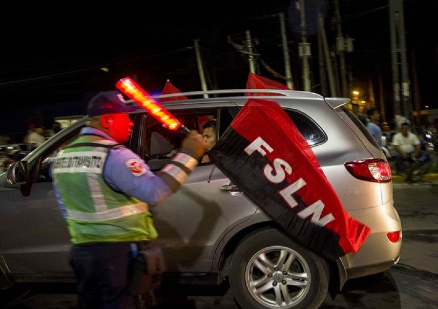 Celebraciones el domingo en la noche por triunfo de Daniel Ortega