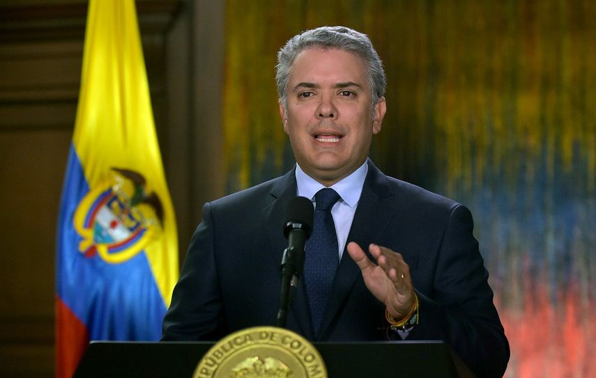 El presidente de Colombia, del mandatario, Iván Duque. 