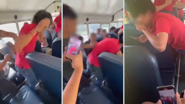 Fragmentos de un video que muestran la agresión contra un estudiante en un bus escolar del condado Broward