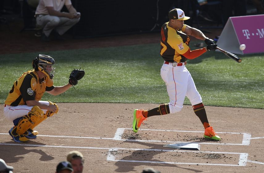 Giancarlo Stanton, uno de los monstruos al bate&nbsp;en este momento en las Grandes Ligas.&nbsp;