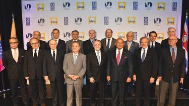 Aspecto del II Di&aacute;logo Presidencial del grupo IDEA, en 2017. (ARCHIVO)