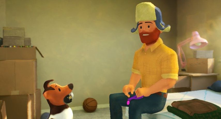 Una escena del corto animado &ldquo;Out&rdquo; de Pixar en una imagen proporcionada por Pixar Animation Studios. El cortometraje tiene al primer protagonista gay en los 25 a&ntilde;os de historia de Pixar.&nbsp;