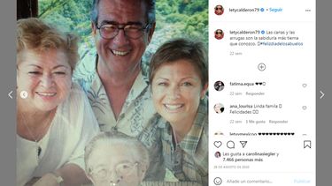 En agosto de 2020, Leticia Calderón publicó en Instagram una imagen en la que aparece su padre, Mario Calderón.&nbsp;