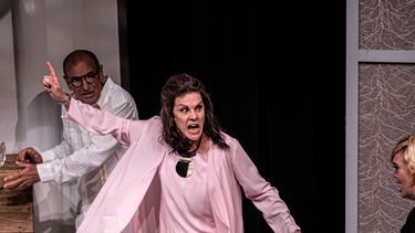 Puesta en escena de Un dios salvaje, dirigida por Larry Villanueva.&nbsp;