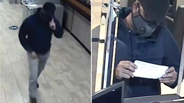 Esta imagen recogen el supuesto ladrón del Chase Bank, en Miami Lakes.