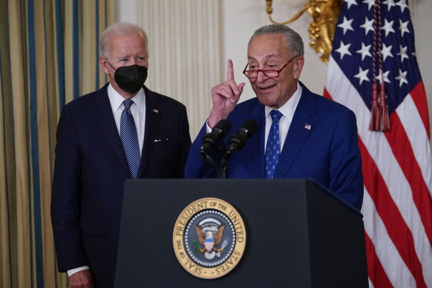 El líder demócrata en el Senado, Chuck Schumer.