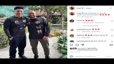 Nacho visita a Chyno en centro de rehabilitación en Caracas.