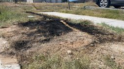 En esta imagen del 24 de septiembre de 2021 cortesía de Jason Allen y KTVT, se ve el sitio en el que se incendió un basurero con cuerpos desmembrados en su interior, en Fort Worth, Texas.