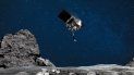 Imagen computarizada de lo que sería Osiris-Rex cerca del asteroide. Imagen computarizada de lo que sería Osiris-Rex cerca del asteroide.