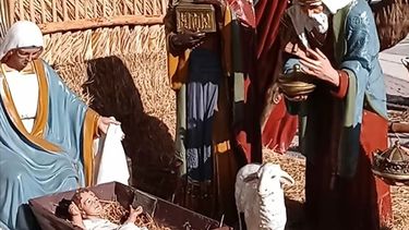 Nacimiento con los tres Reyes Magos, en Coral Gables.&nbsp;