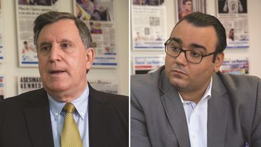 Los contrincantes a la Comisión de Miami por el distrito 3: Joe Carollo (izq.) y Alfonso Alfie León.