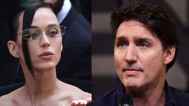 La cantante Katy Perry y el exprimer ministro de Canadá, Justin Trudeau. 