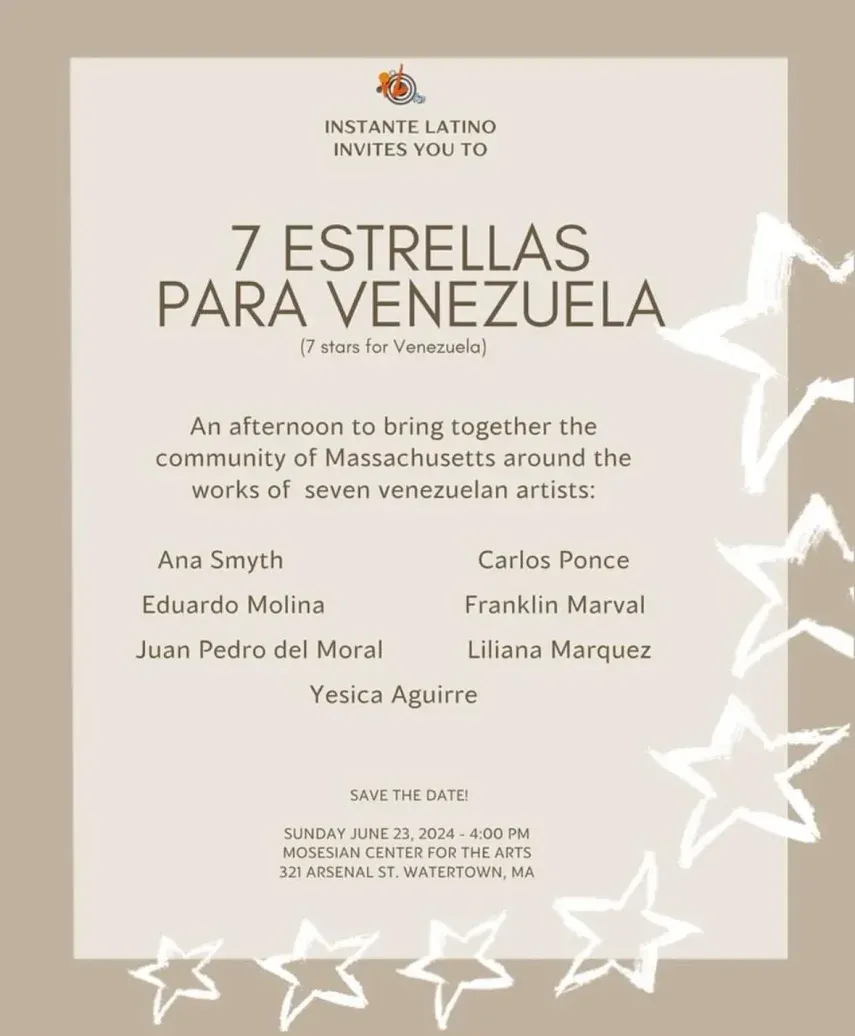 Flyer oficial de la muestra Siete Estrellas para Venezuela.&nbsp;