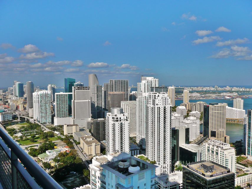 Vista parcial del centro de Miami.