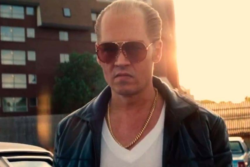 El actor Johnny Depp interpreta al mafioso Whitey Bulger en la película Black Mass. (IMDB)