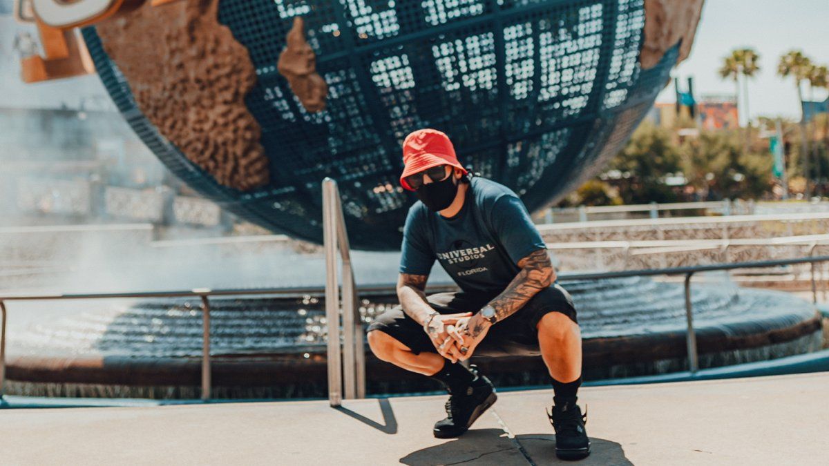 Maluma spends an epic day at Universal Orlando Resort