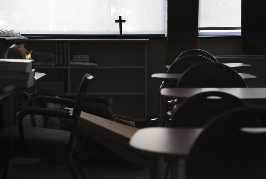 La Escuela Católica Quigley en Baden, Pensilvania el 8 de junio del 2020.&nbsp;