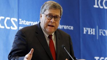 El secretario de Justicia de EEUU, William Barr.