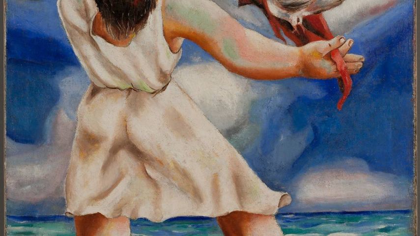 La paloma de la paz, 1940, de Mariano Rodríguez. La muestra se puede visitar en la galería Latin Art Core.&nbsp;