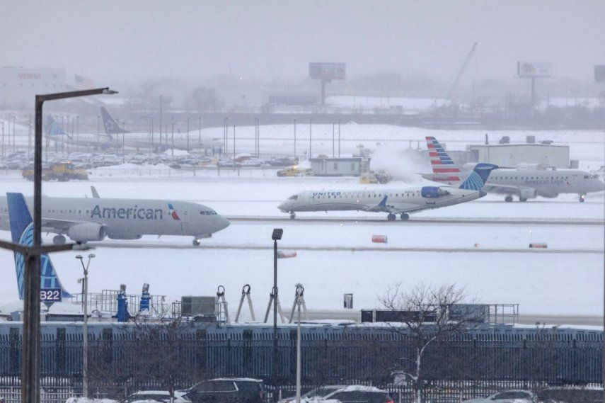 Por la fuerte tormenta invernal, las aerolíneas cancelaron más de 1.000 vuelos en Estados Unidos.&nbsp;