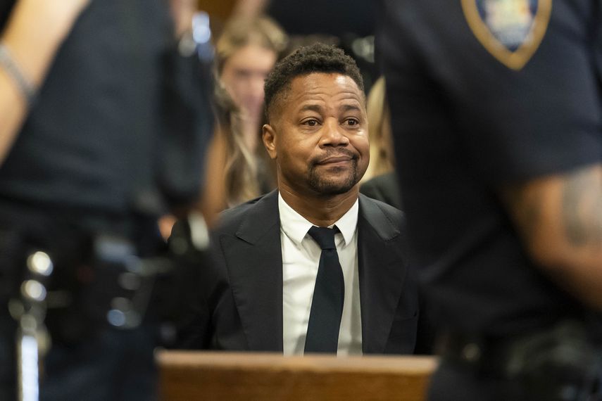 El actor Cuba Gooding Jr., en una corte de Nueva York, el jueves 31 de octubre de 2019. Gooding Jr. se declar&oacute; inocente de una acusaci&oacute;n formal que incluye acusaciones de una nueva denunciante en un caso de conducta sexual inapropiada en Nueva York.&nbsp;