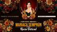 Flyer oficial del tributo a Rocío Durcal por la actriz y cantante Mariaca Semprún.