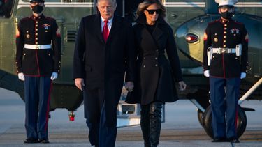 El presidente de Estados Unidos Donald Trump y la primera dama, Melania Trump.&nbsp;