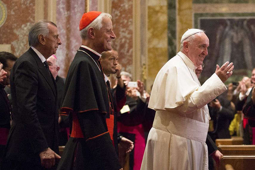 El papa Francisco oficia una misa en la Catedral de San Mateo, donde ha mantenido un encuentro con varios obispos en Washington. (EFE)