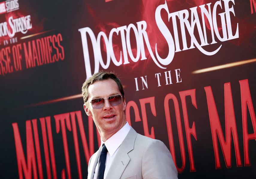 El actor británico Benedict Cumberbatch llega para el estreno en Los Ángeles de Doctor Strange in the Multiverse of Madness celebrado en Dolby Theatre el 2 de mayo de 2022 en Los Ángeles, California. &nbsp;