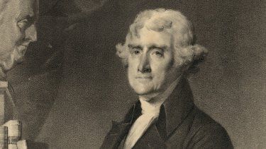 Thomas Jefferson, tercer presidente de Estados Unidos.&nbsp;