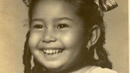 Tania Quintero con dos años de edad.