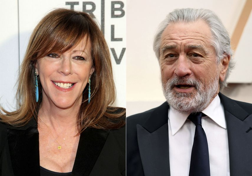 Jane Rosenthal asiste al estreno de “All We Had, en el Festival de Cine de Tribeca 2016, en Nueva York el 15 de abril de 2016, izquierda, y Robert De Niro en los Oscar en Los Angeles el 9 de febrero de 2020. Rosenthal y De Niro son cofundadores del Festival Tribeca que este año cumple su 20 aniversario.