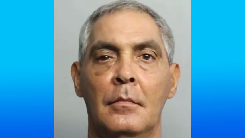 Jorge Aguilera, cubano arrestado en Hialeah.